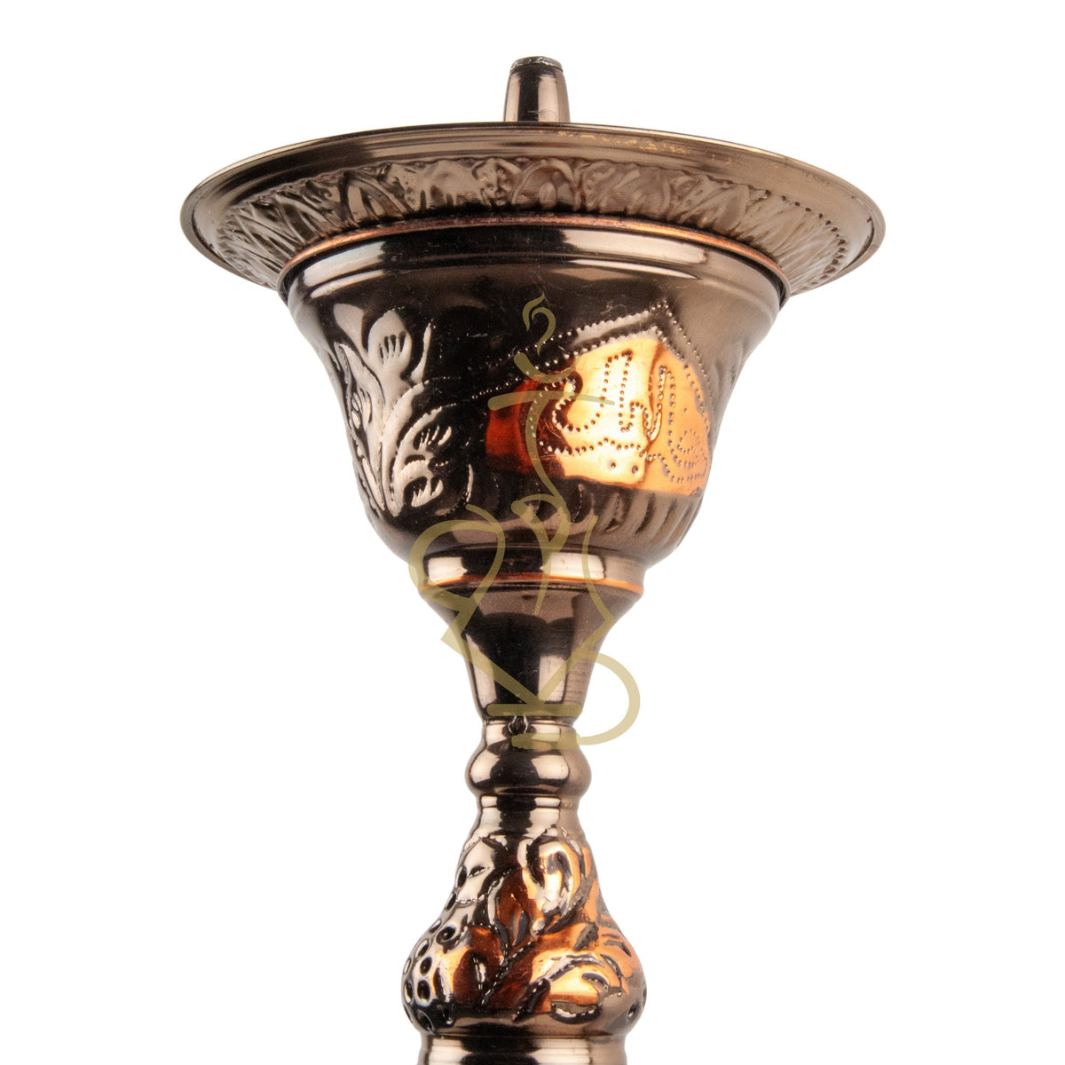 Close-up of Khalil Mamoon 1566 Oxide Mismatch Hookah Tray with Decorative Detailing, image 8 of 21