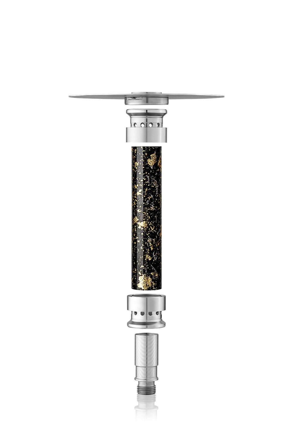 Steamulation X Blow Off Set in Carbon Gold Leaf for Pro X Mini, fully assembled, luxurious design
, image 8 of 12