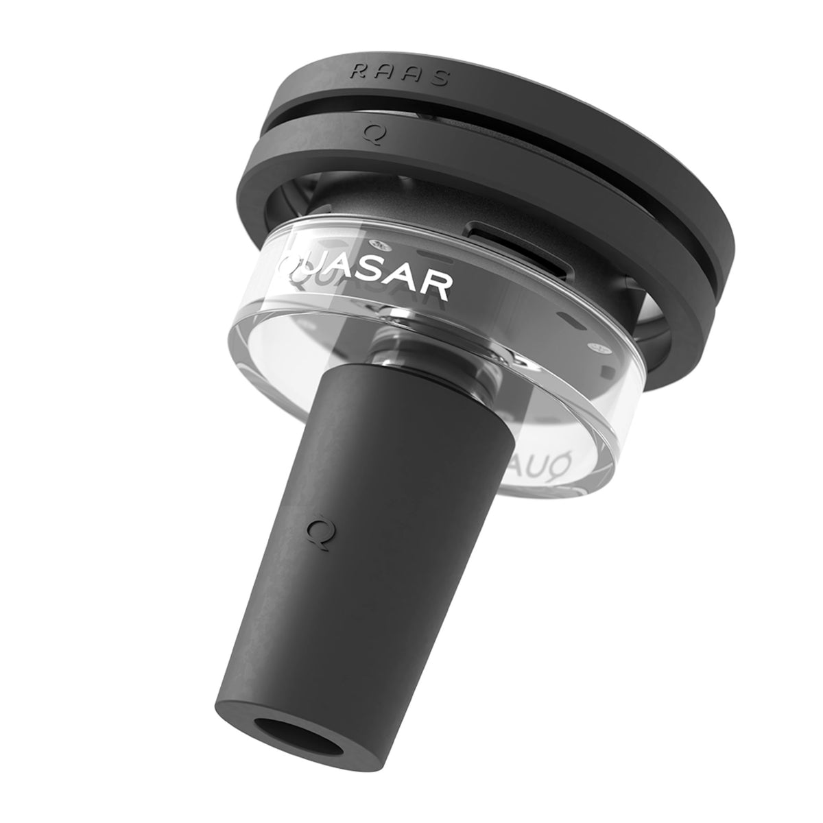 Angled side view of Quasar Raas 2 Hookah Heating System showcasing its sleek, modern design
, image 8 of 17