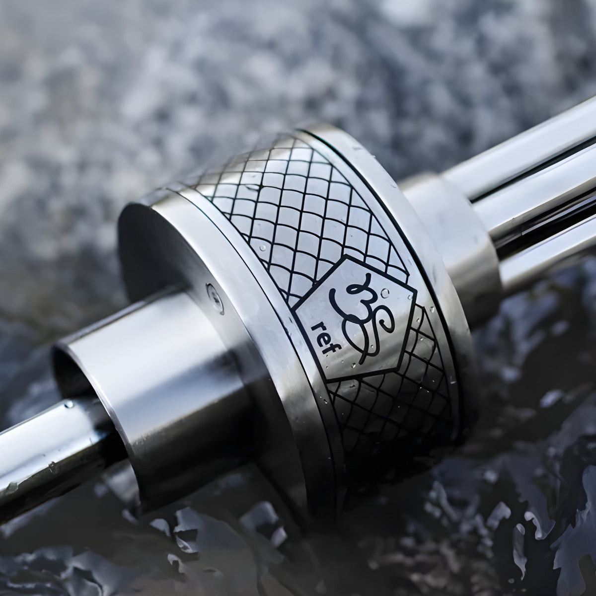 Close-up of BS Hookah REF shisha pipe stainless steel connector
, image 4 of 7