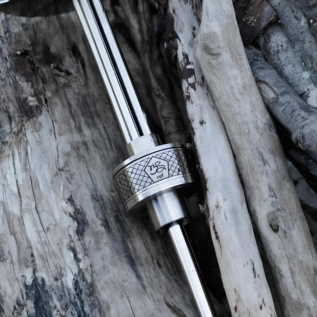 BS Hookah REF shisha pipe connector resting on driftwood
, image 6 of 7