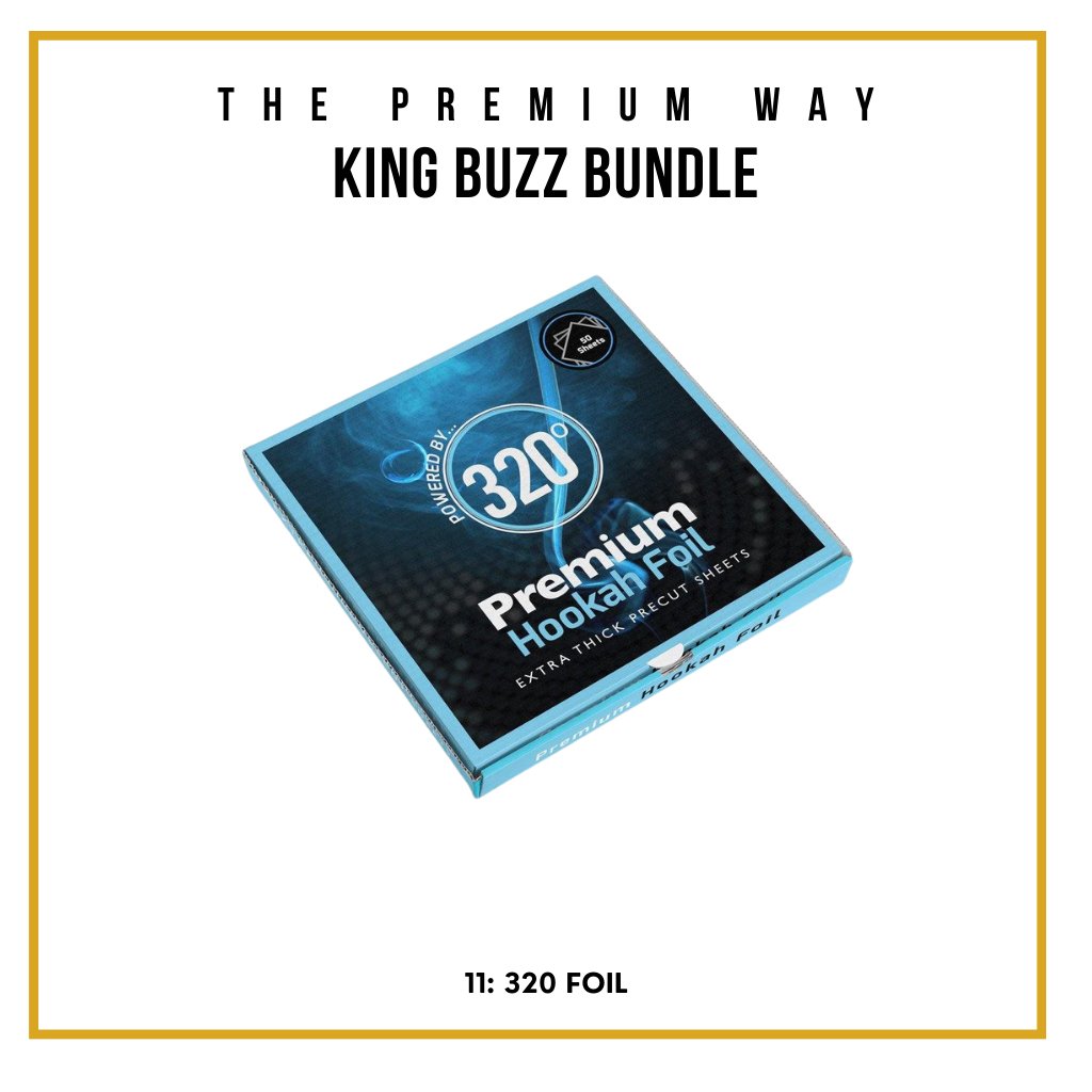 King Buzz Beginner Shisha Kit 52cm, image 11 of 13