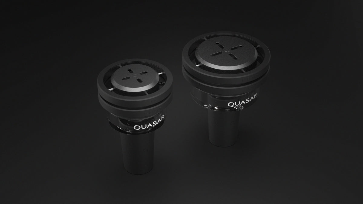 Top view of Quasar Petit Raas 2 and original Raas 2 side by side, highlighting size difference
, image 8 of 13