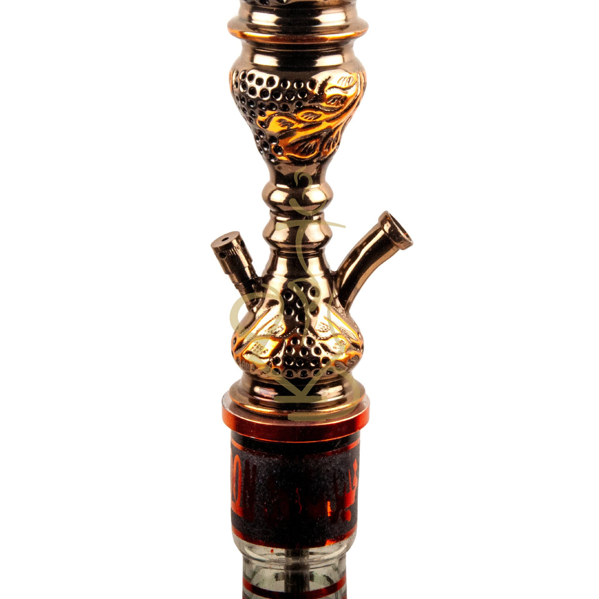 Full View of Khalil Mamoon 1566 Oxide Mismatch Hookah Stem and Base, image 18 of 21