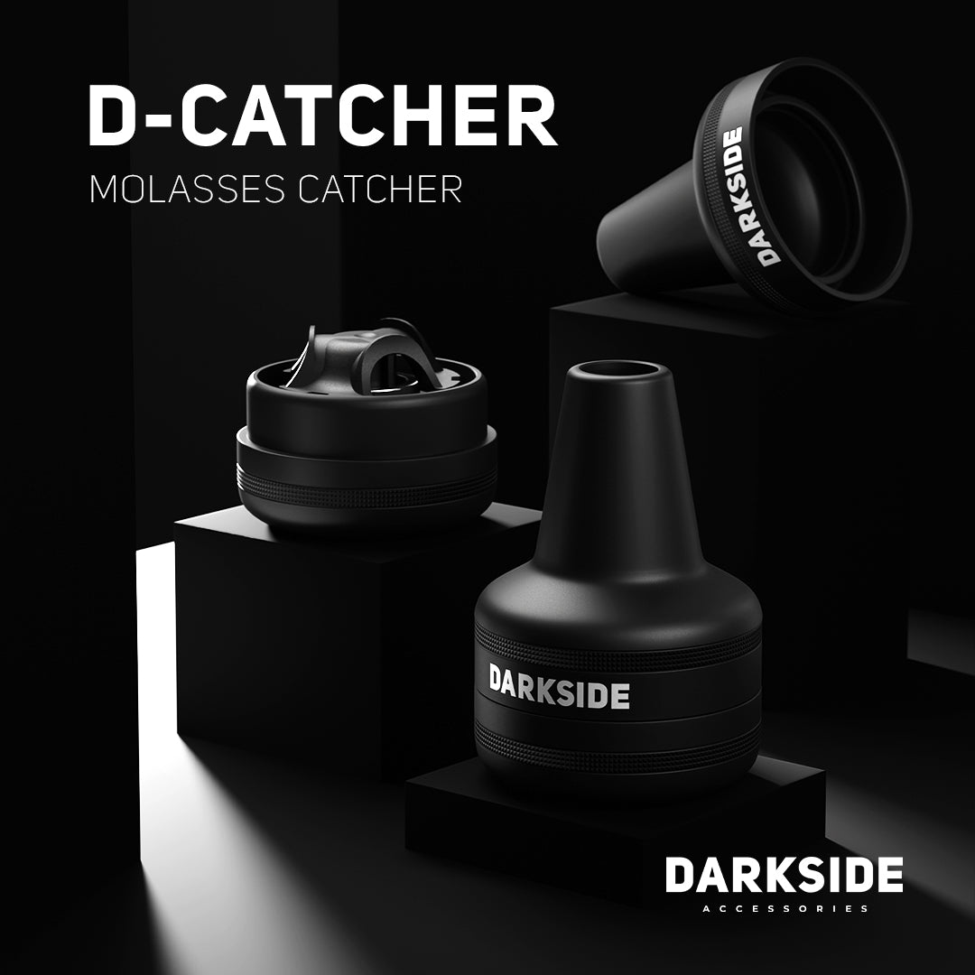 Darkside D-Catcher molasses catcher with silicone seal and magnetic fasteners (black)
