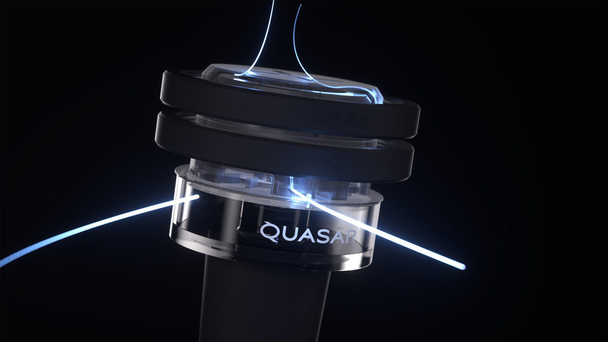 Close-up of Quasar Petit Raas 2 with blue airflow illustration, highlighting innovative design
, image 12 of 13