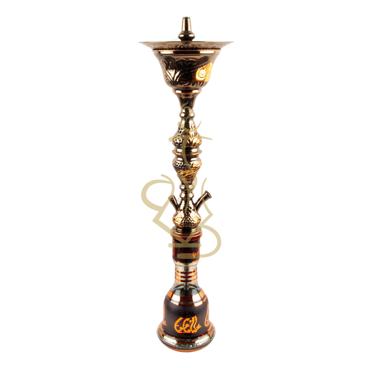 Complete View of Khalil Mamoon 1566 Oxide Mismatch Hookah Showing Entire Assembly, image 21 of 21