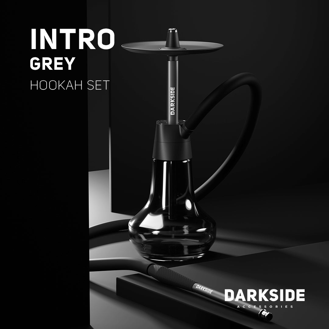Darkside Intro Grey Shisha Pipe 41.5 cm, image 2 of 12
