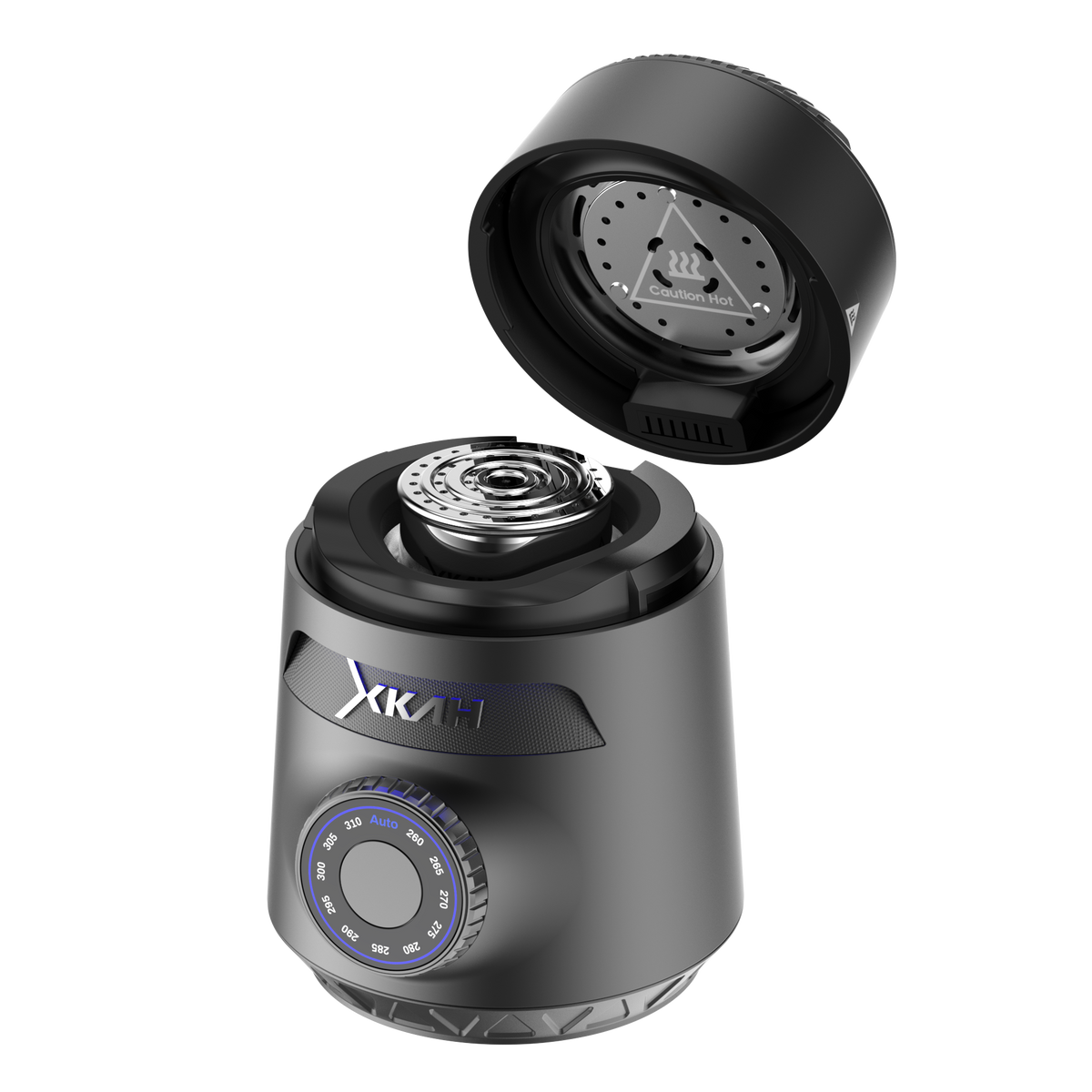 XKAH Lite Electric Heat System in Black, top view of the bowl