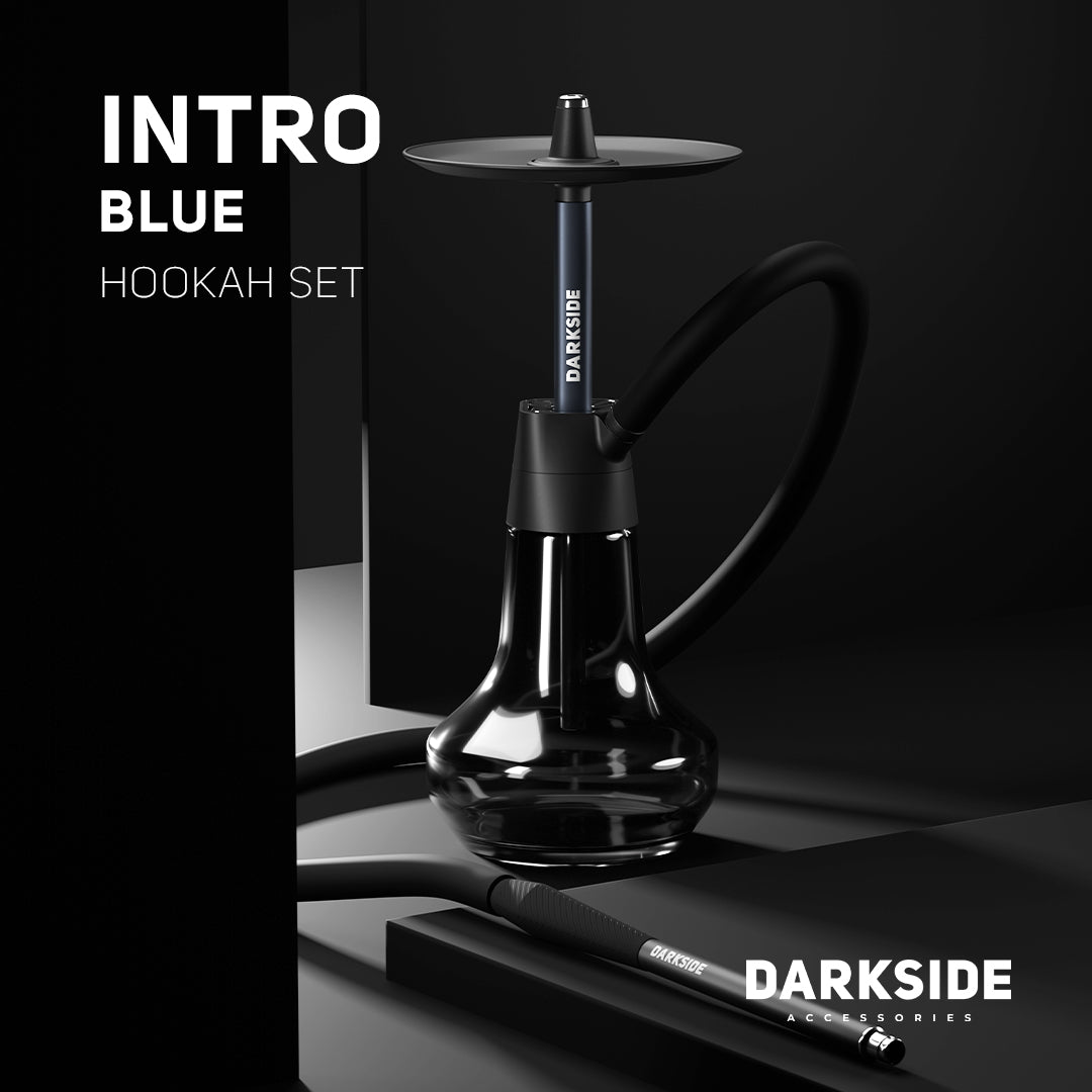 Darkside Intro Blue Shisha Pipe 41.5 cm, image 2 of 12