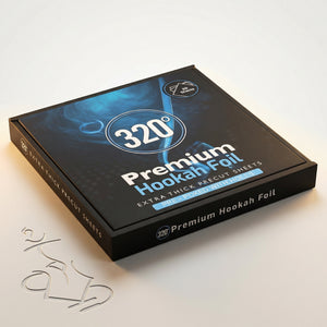 320° Pre-Poked Shisha Foil 50-Pack