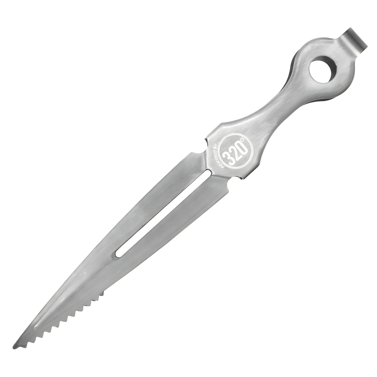 320° Silver Stainless Steel Shisha Tongs, image 7 of 9