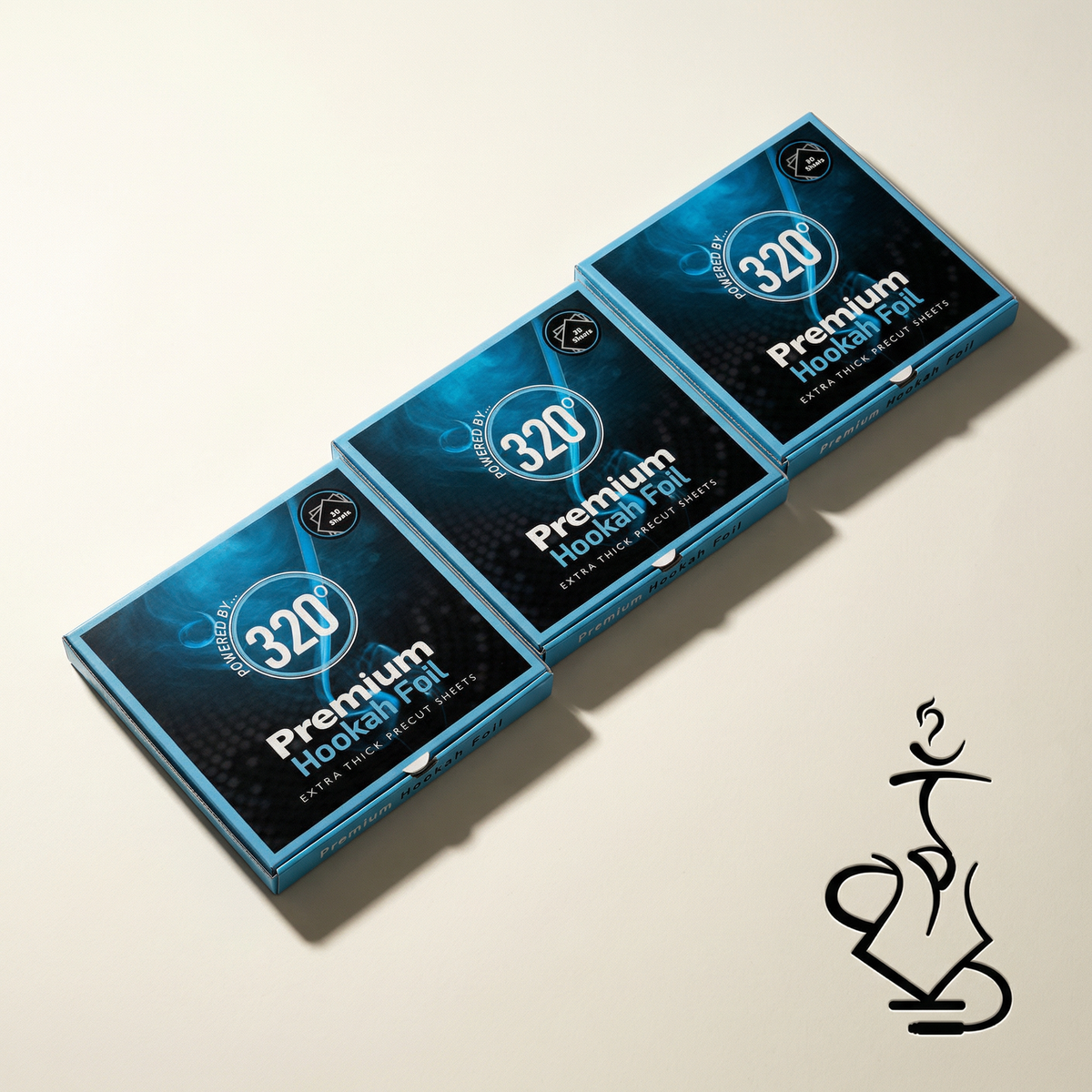 320° Pre-Cut Shisha Foil 50-Pack, image 3 of 17