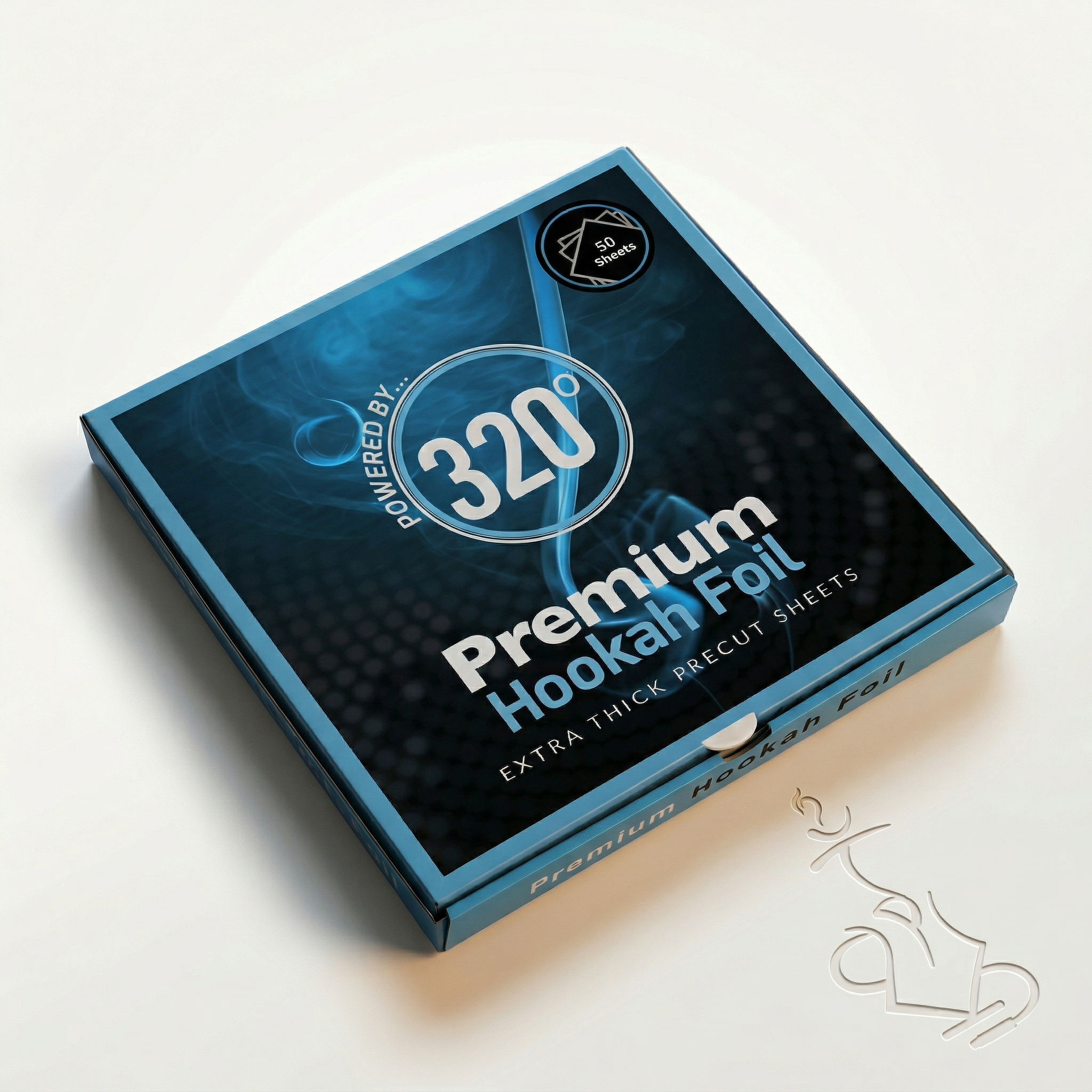 320° Pre-Cut Hookah Foil Sheets 50-Pack