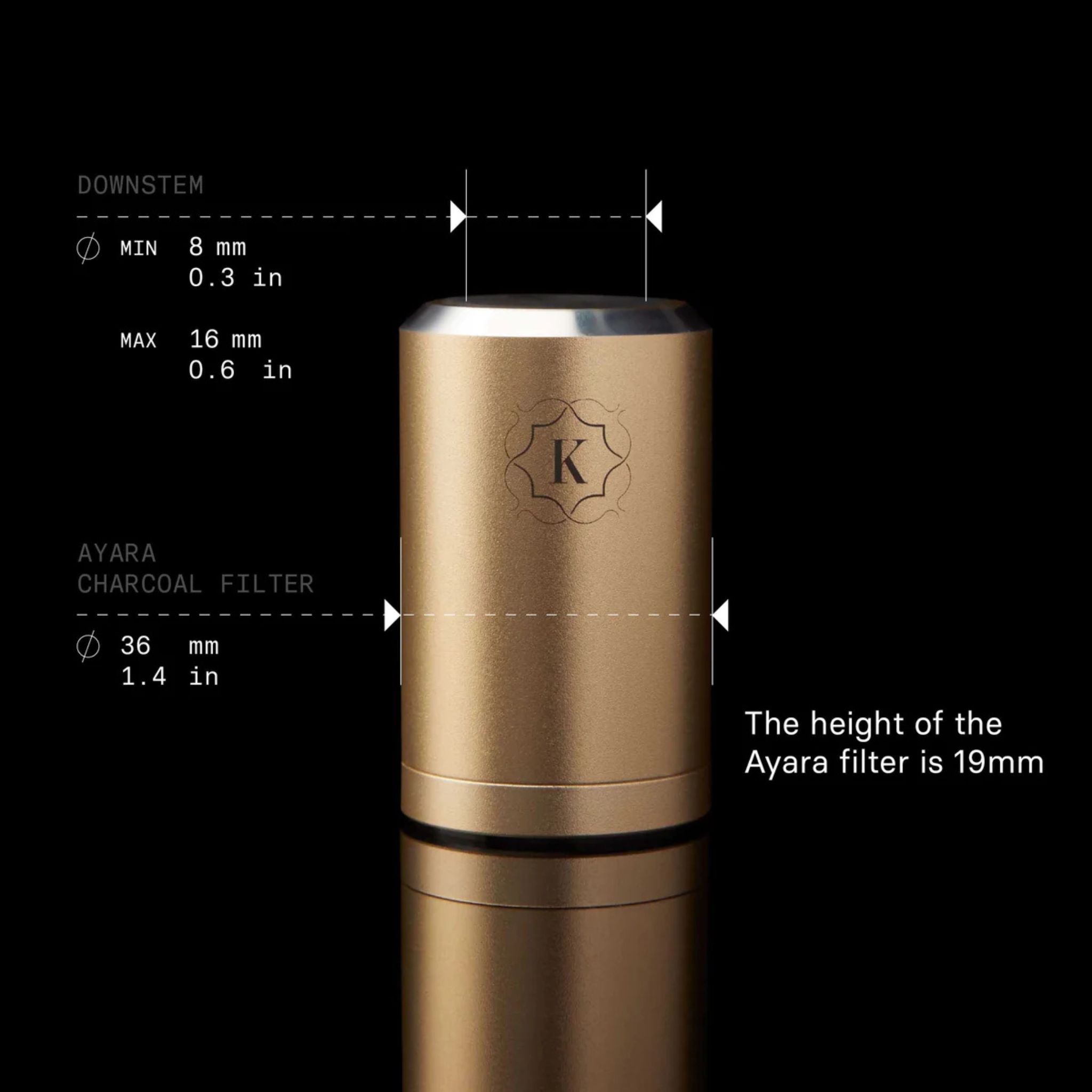 Kaloud Ayara Large Filter Adapter with 3 Pods – Auris 6