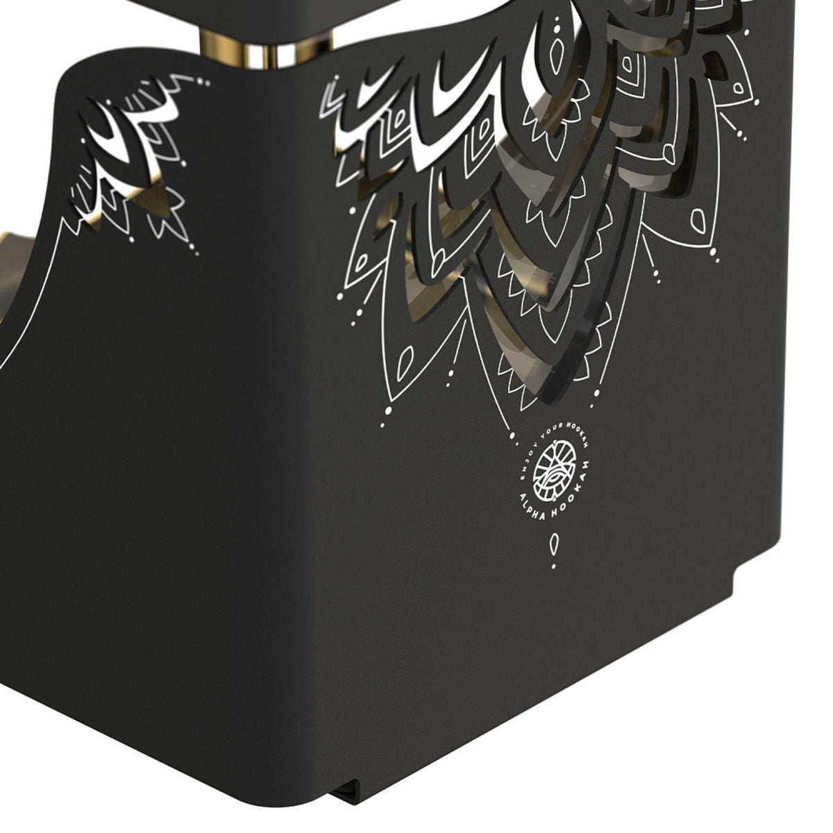Alpha Hookah Smart Box EXZO - Gold, image 4 of 5