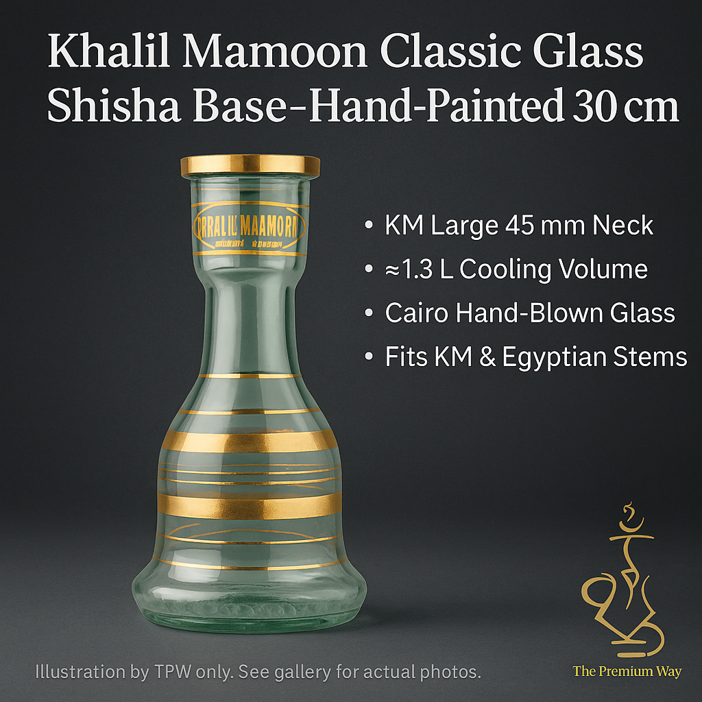 Khalil Mamoon 30 cm Base – Gold-Banded, 45 mm Neck