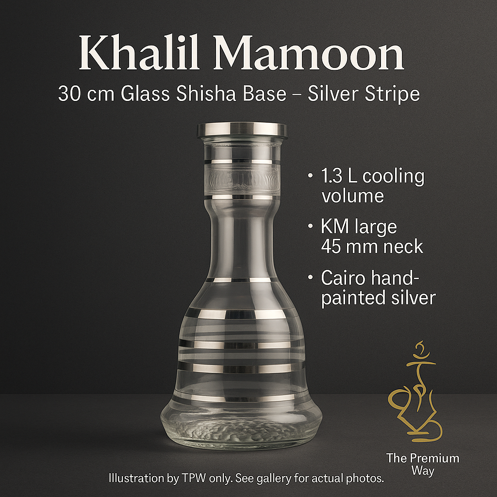 Khalil Mamoon 30 cm Base – Silver-Banded, 45 mm Neck