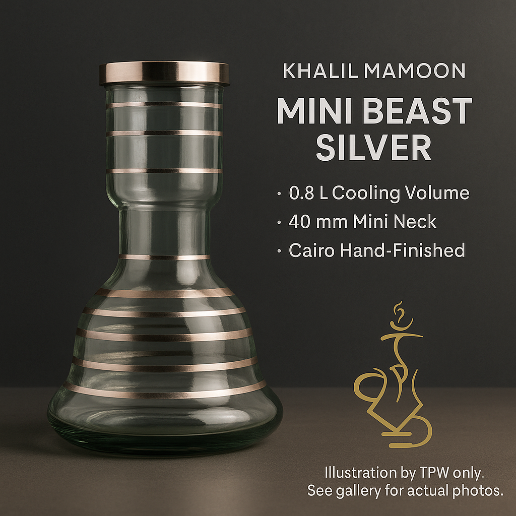 Khalil Mamoon Mini Beast 23cm Base – Silver Stripe, 40mm Neck