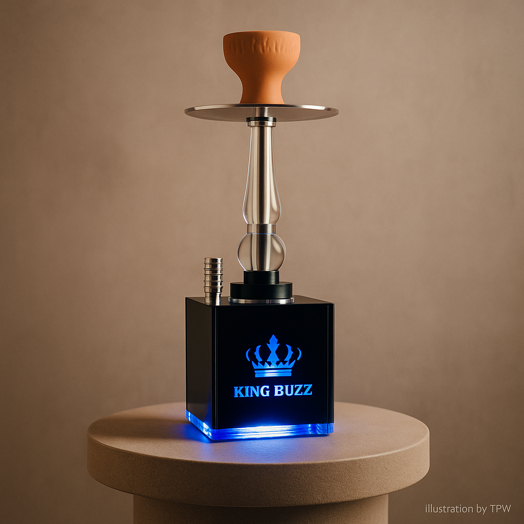 King Buzz 50cm Cube Shisha with Diffuser & LED Light