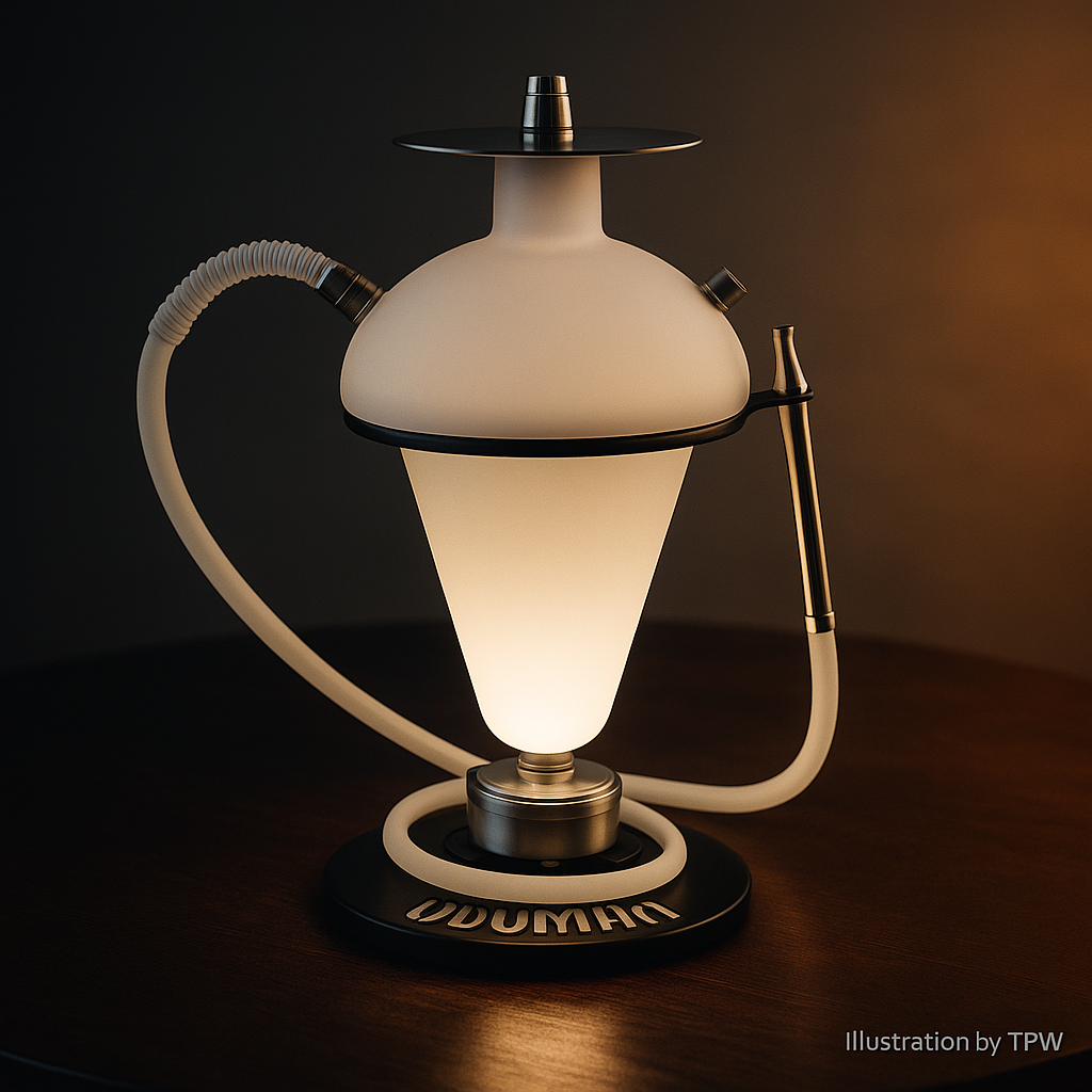 Oduman N5-Z Matt Shisha – Matte Glass, LED Base, 47 cm