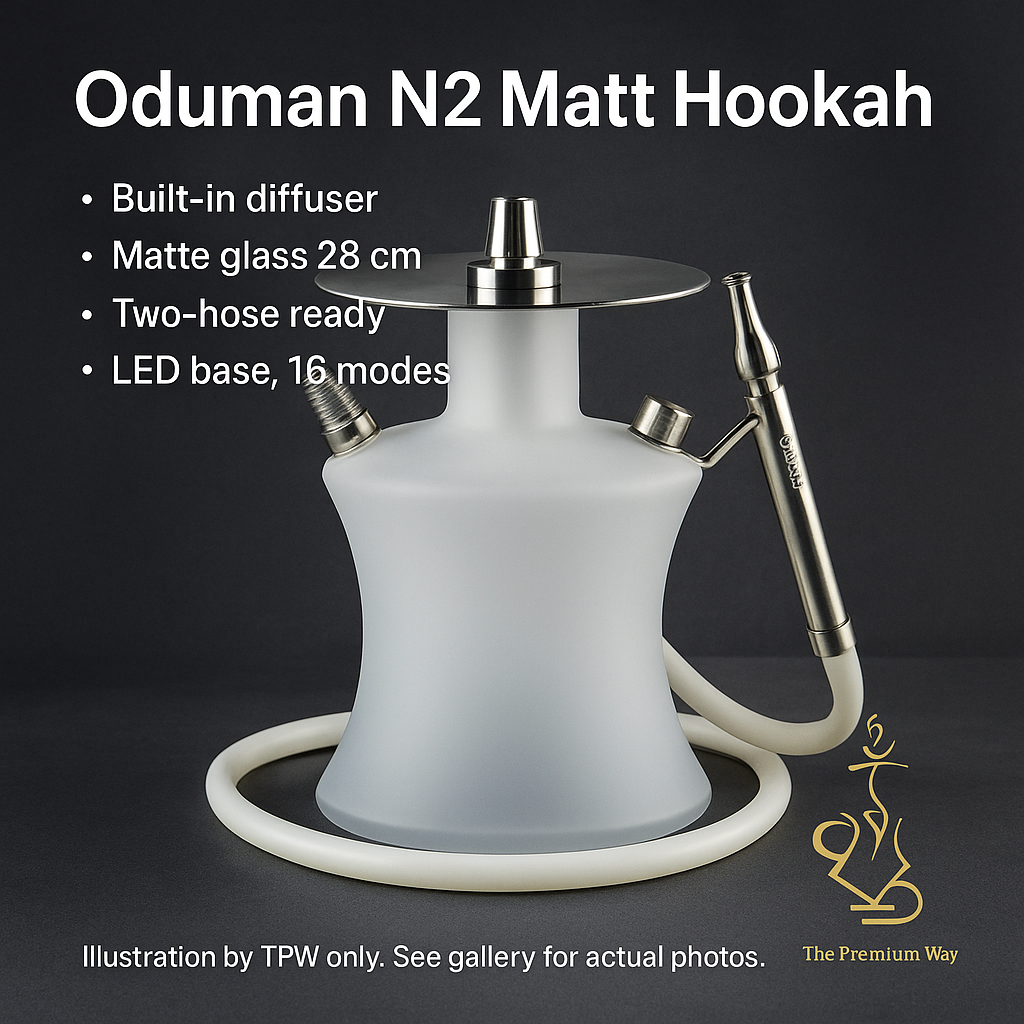 Oduman N2 Matt Hookah – LED Base, Built-in Diffuser