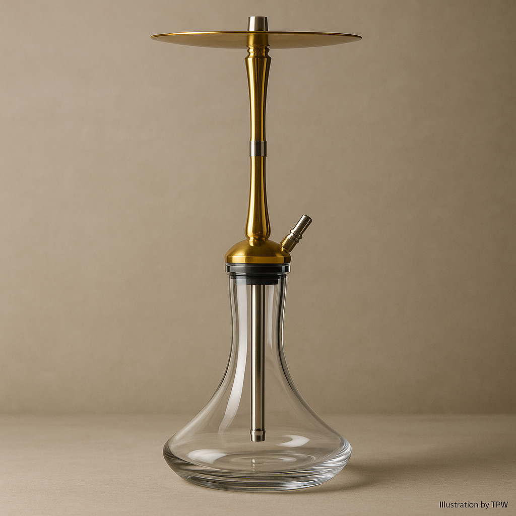 Hoob Go On Gold Stainless Steel Shisha Pipe, image 4 of 8