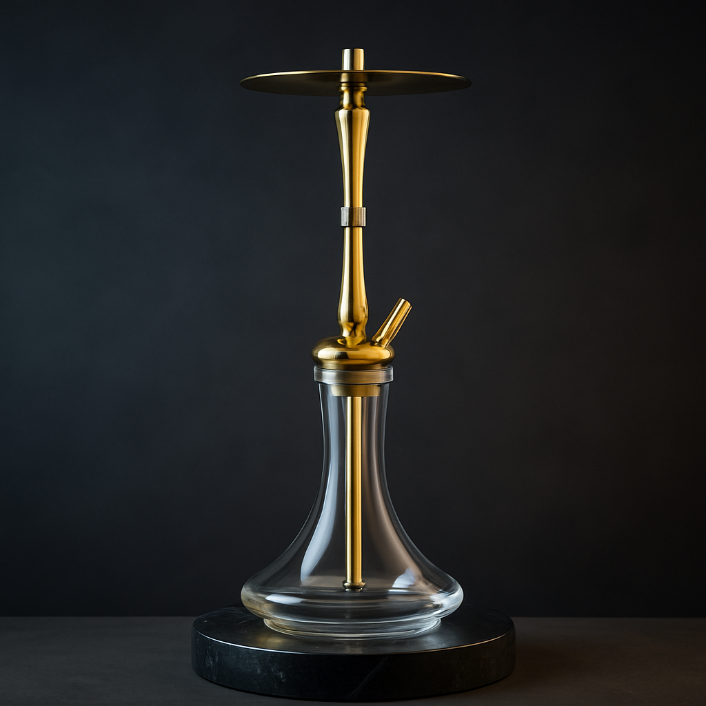 Hoob Go On Gold Stainless Steel Shisha Pipe, image 2 of 8