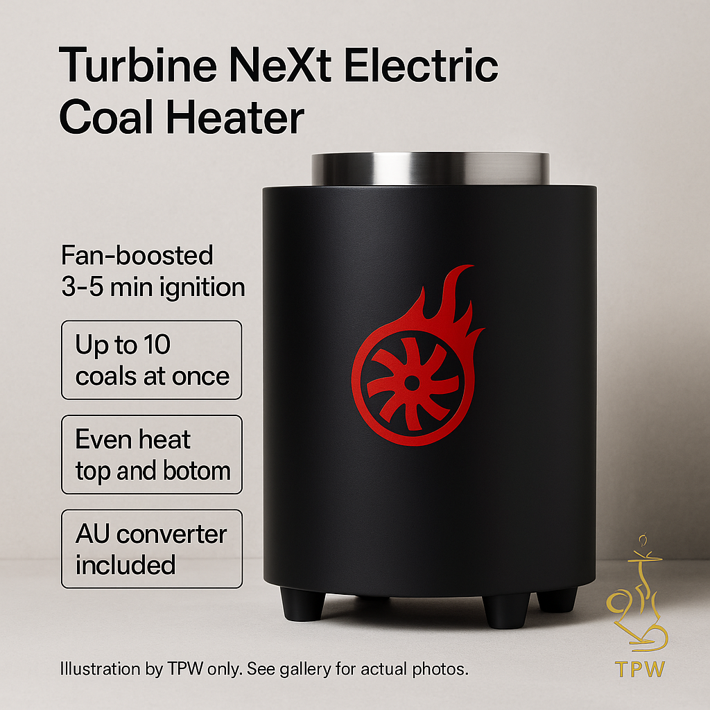 Turbine NeXt Electric Coal Heater with Shisha-Turbine® Booster