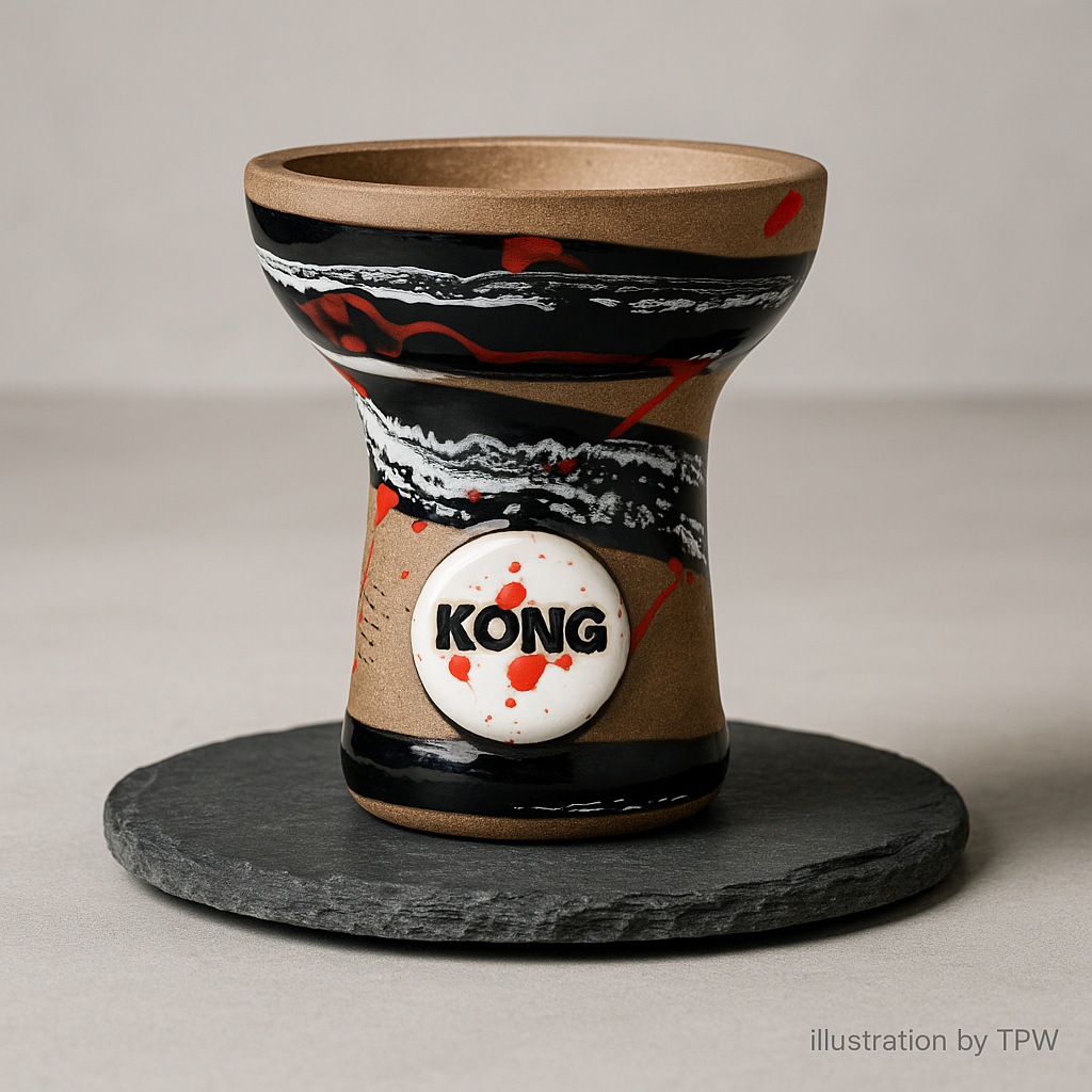 Kong Turkish Boy Black Shisha Bowl, image 2 of 4
