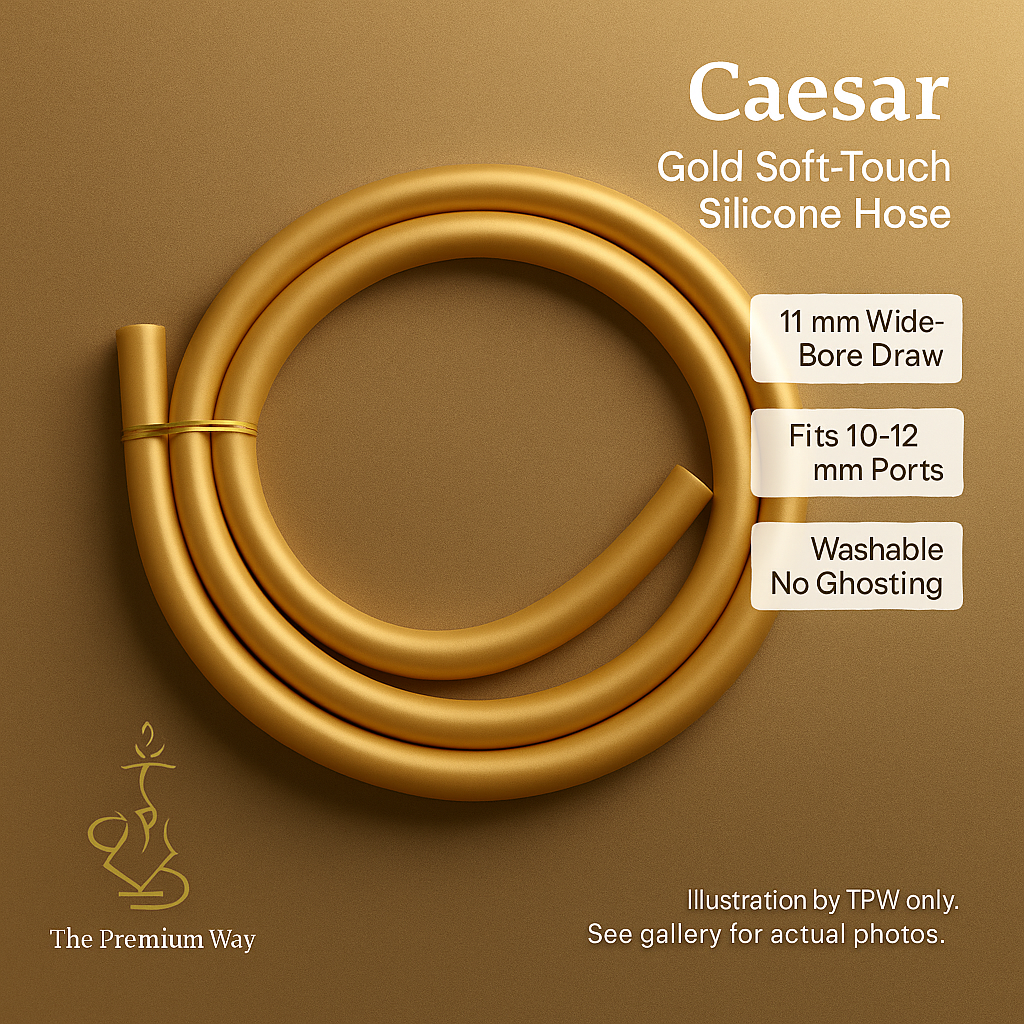 Caesar Soft-Touch Silicone Hose – Gold, 1.5 m, 11 mm ID