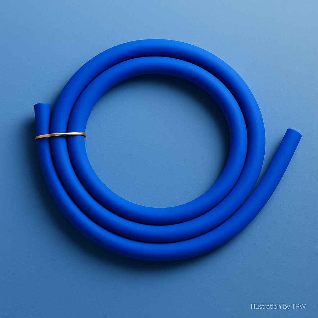 Essentials Blue Silicone Shisha Hose, image 4 of 5