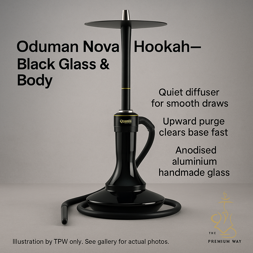 Oduman Nova Shisha – Anodised Aluminium, Upward Purge