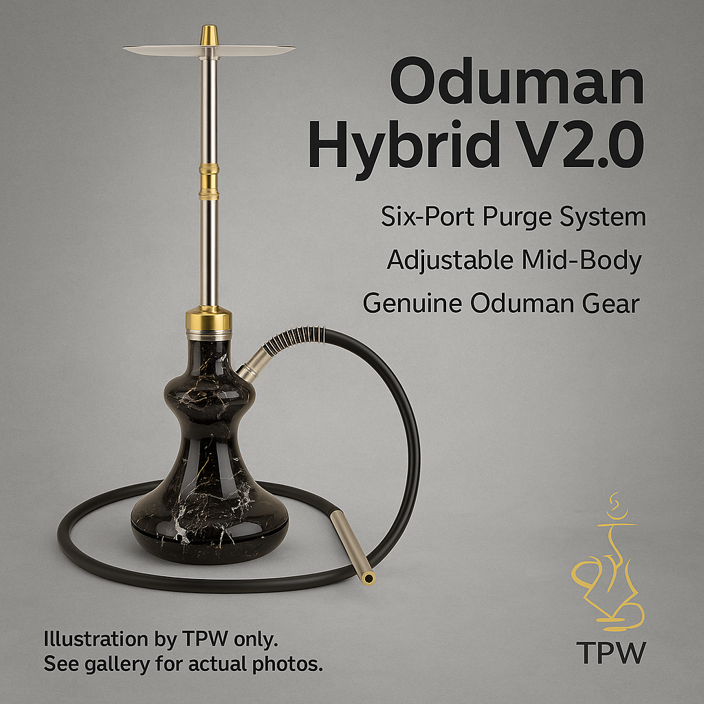 Oduman Hybrid V2.0 – Black Marble Glass, 60 cm