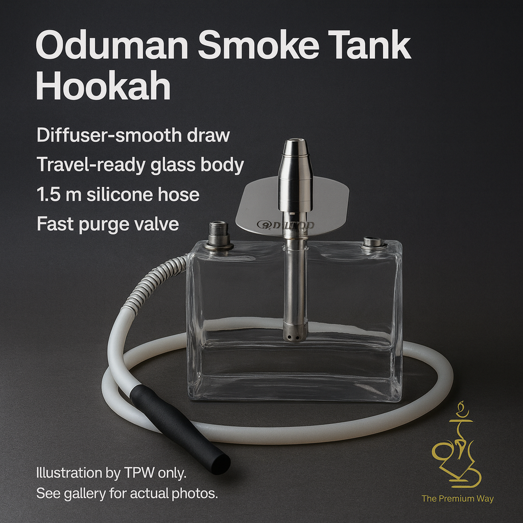 Oduman Smoke Tank Hookah – Travel-Ready, Single-Hose