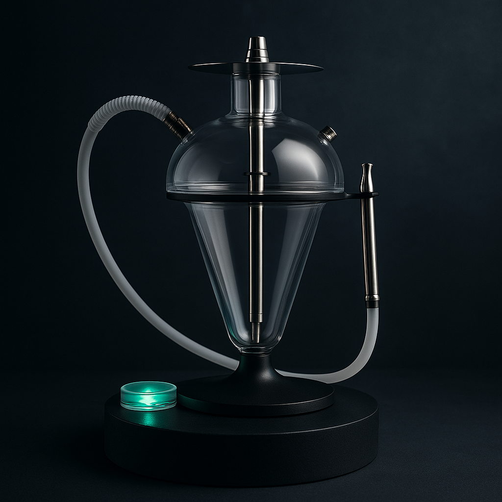 Oduman N5-Z Glass Shisha – 47 cm, Diffuser, LED Puck 4