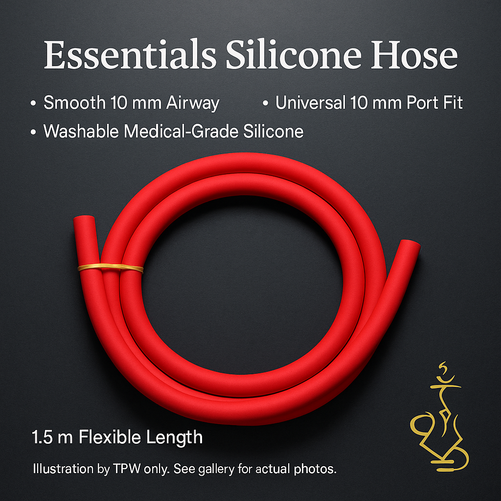 Essentials 1.5 m Red Hookah Hose – Medical-Grade Silicone