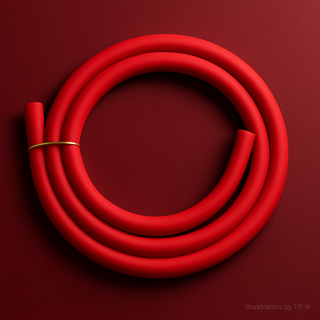 Essentials Red Silicone Shisha Hose 4