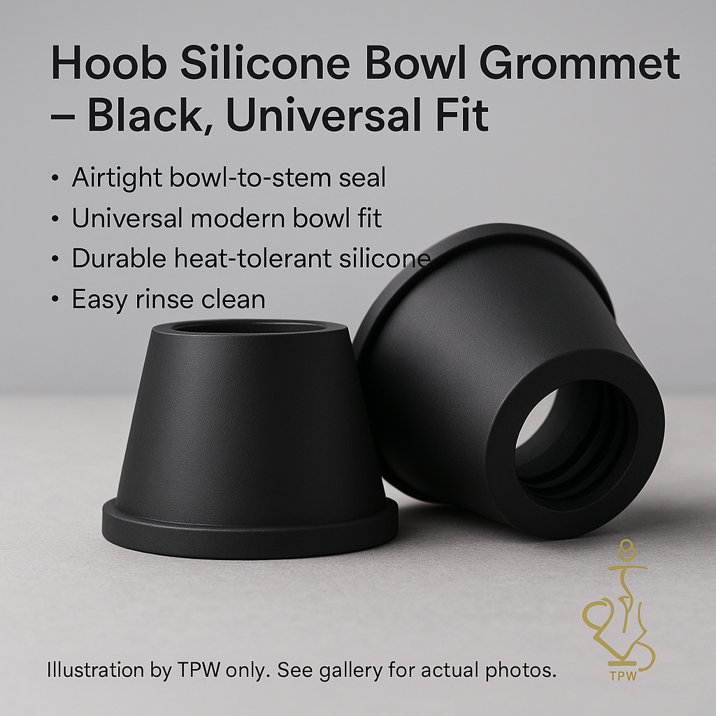 Hoob Bowl Grommet – Black Silicone, Universal Modern Fit