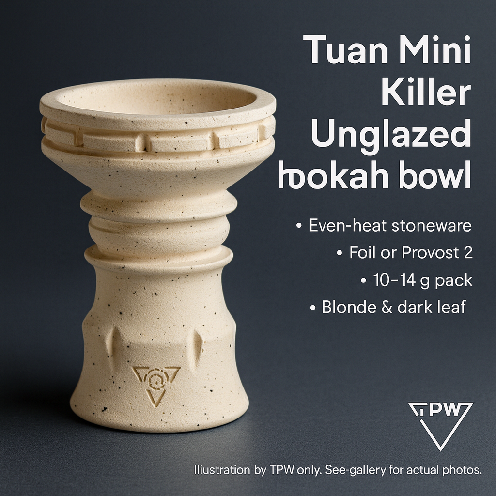 Tuan Mini Killer Unglazed Stoneware Shisha Bowl, image 3 of 12