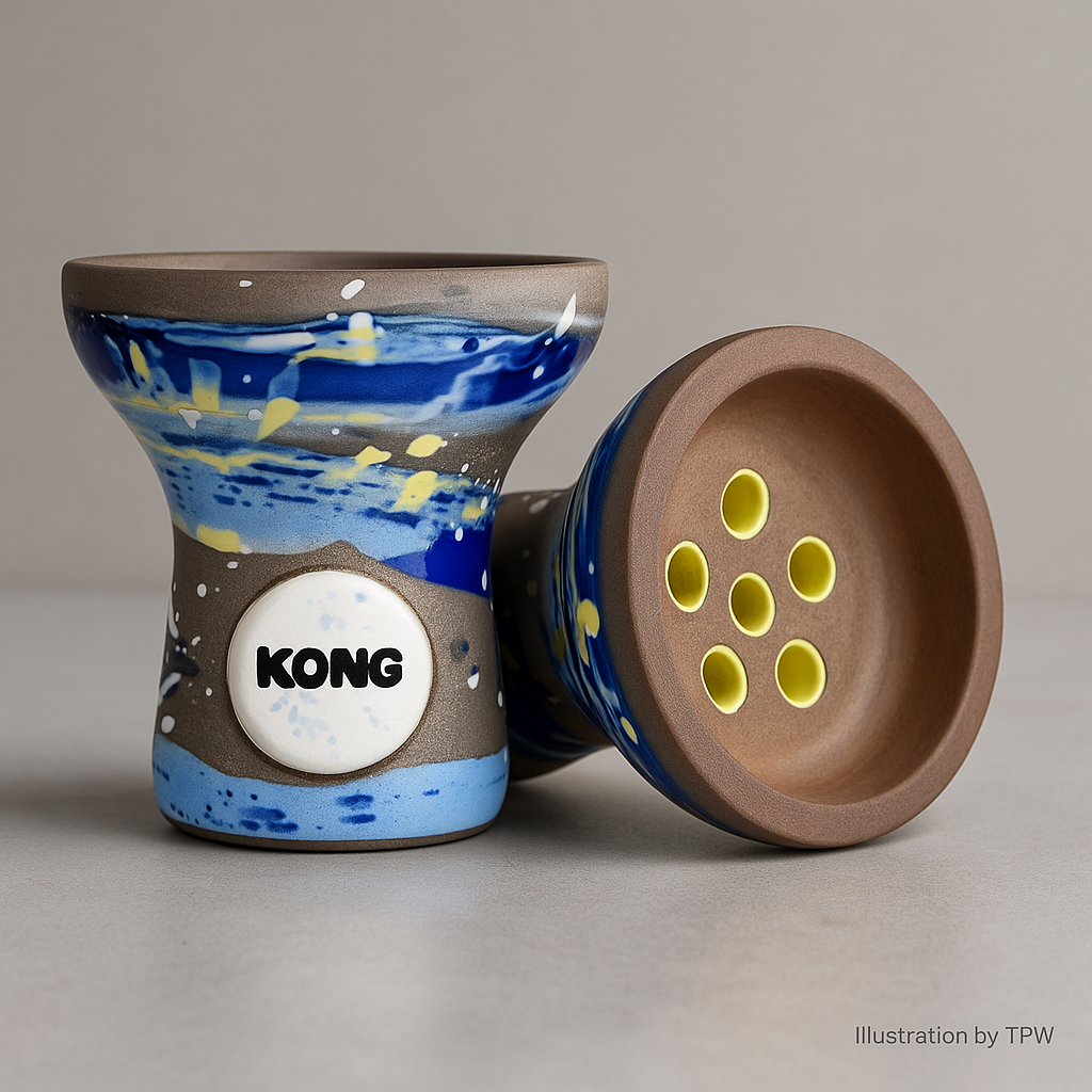 Kong Turkish Boy Blue Shisha Bowl, image 4 of 7