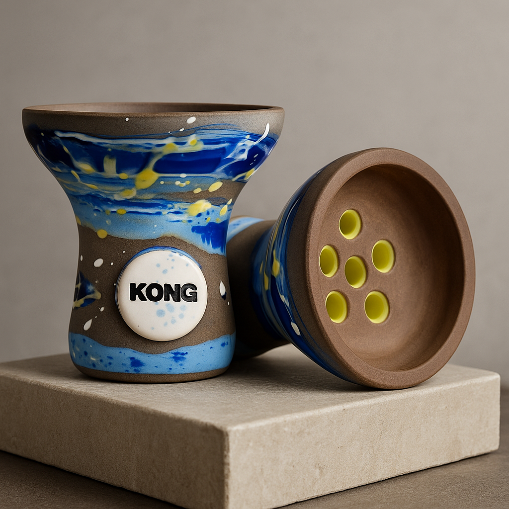 Kong Turkish Boy Blue Shisha Bowl, image 2 of 7
