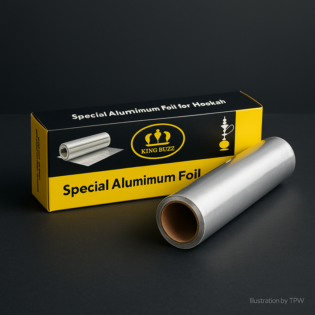 King Buzz Shisha Foil – 20 m Unpoked Roll