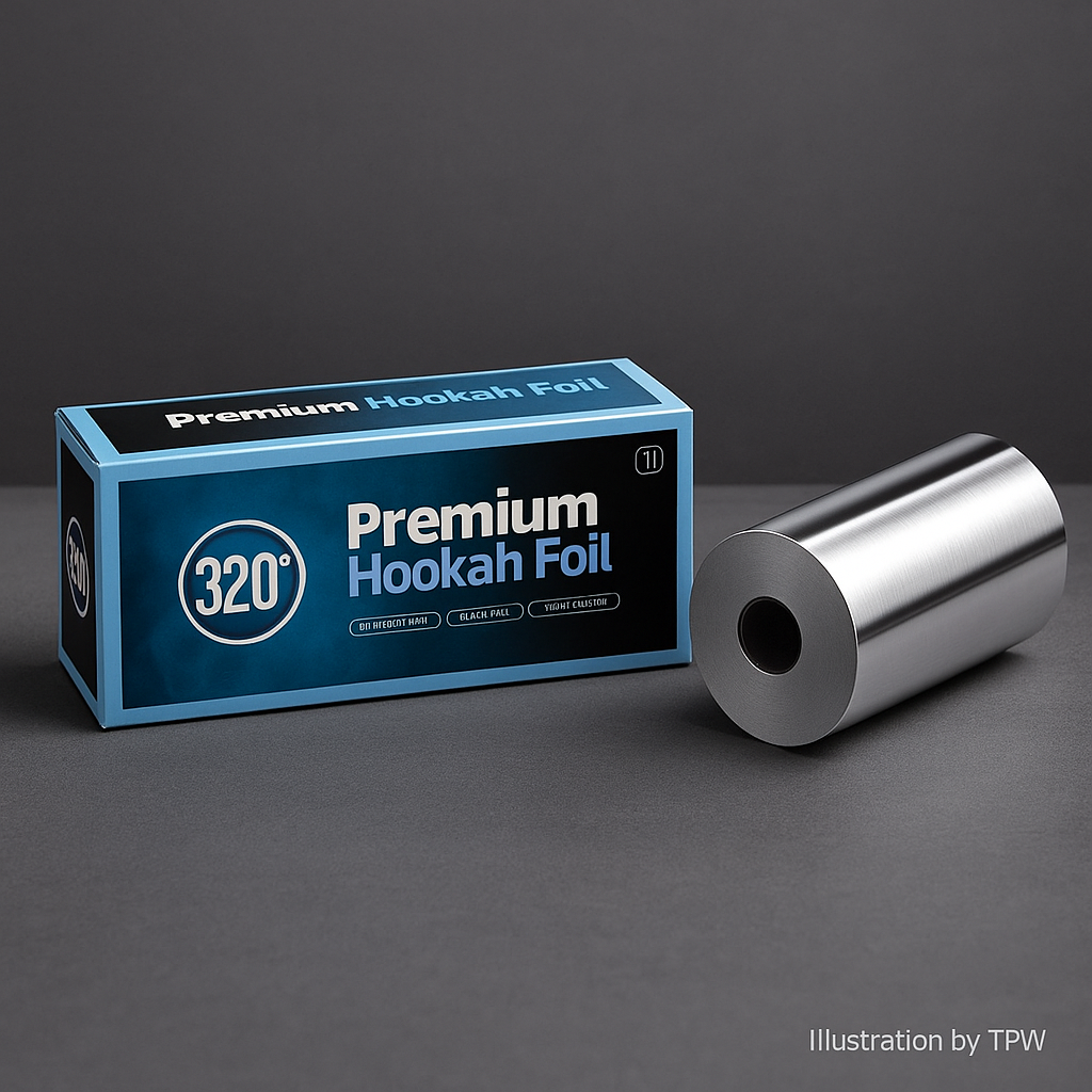 320° Heavy-Duty Shisha Foil – 25 m Roll with Precision Cutter