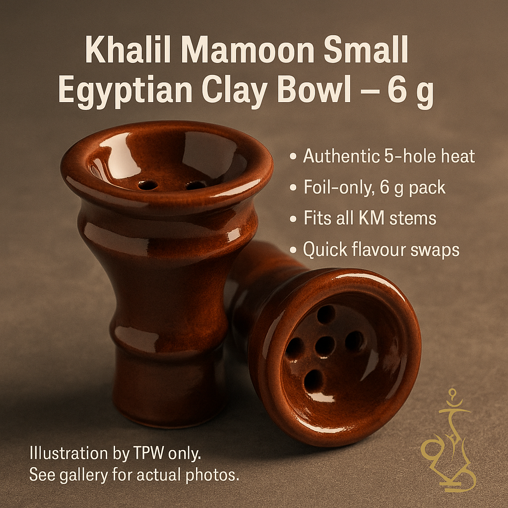 KM Small Egyptian 5-Hole Clay Bowl — 6 g quick sessions