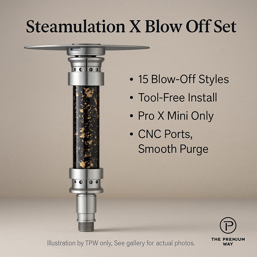Pro X Mini X Blow Off Kit by Steamulation – Tool-Free 15-Mode Purge