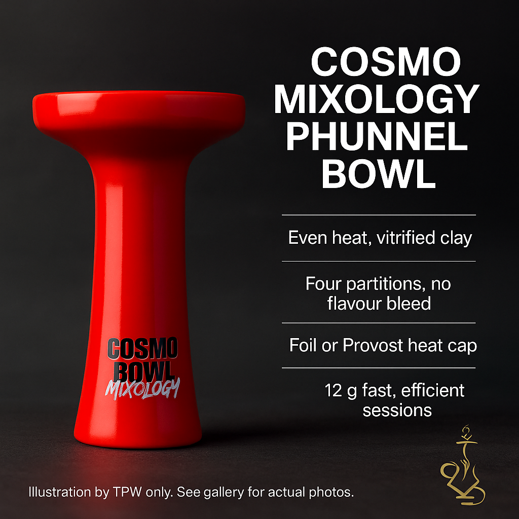 Cosmo Mixology Phunnel Bowl – 12 g Red, 4-Partition