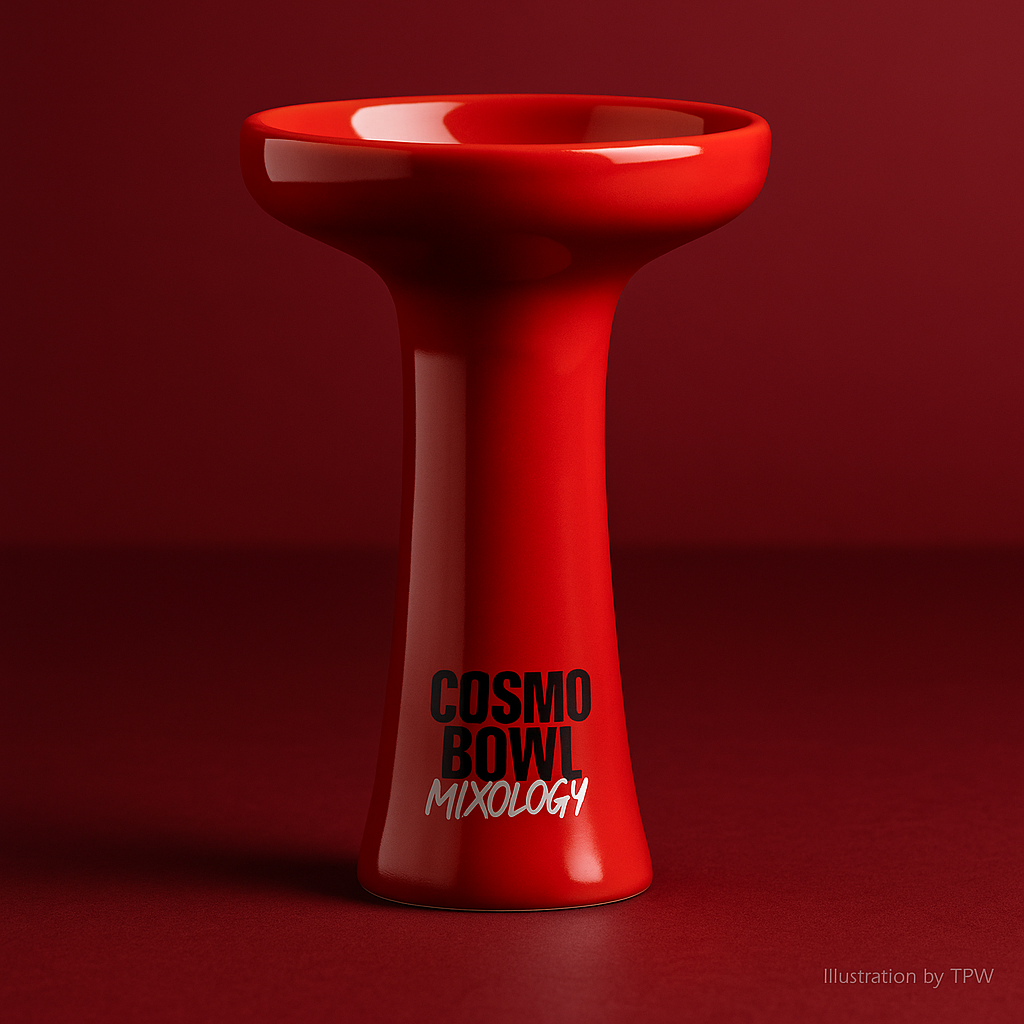 Cosmo Mixology Phunnel Bowl – 12 g Red, 4-Partition 3