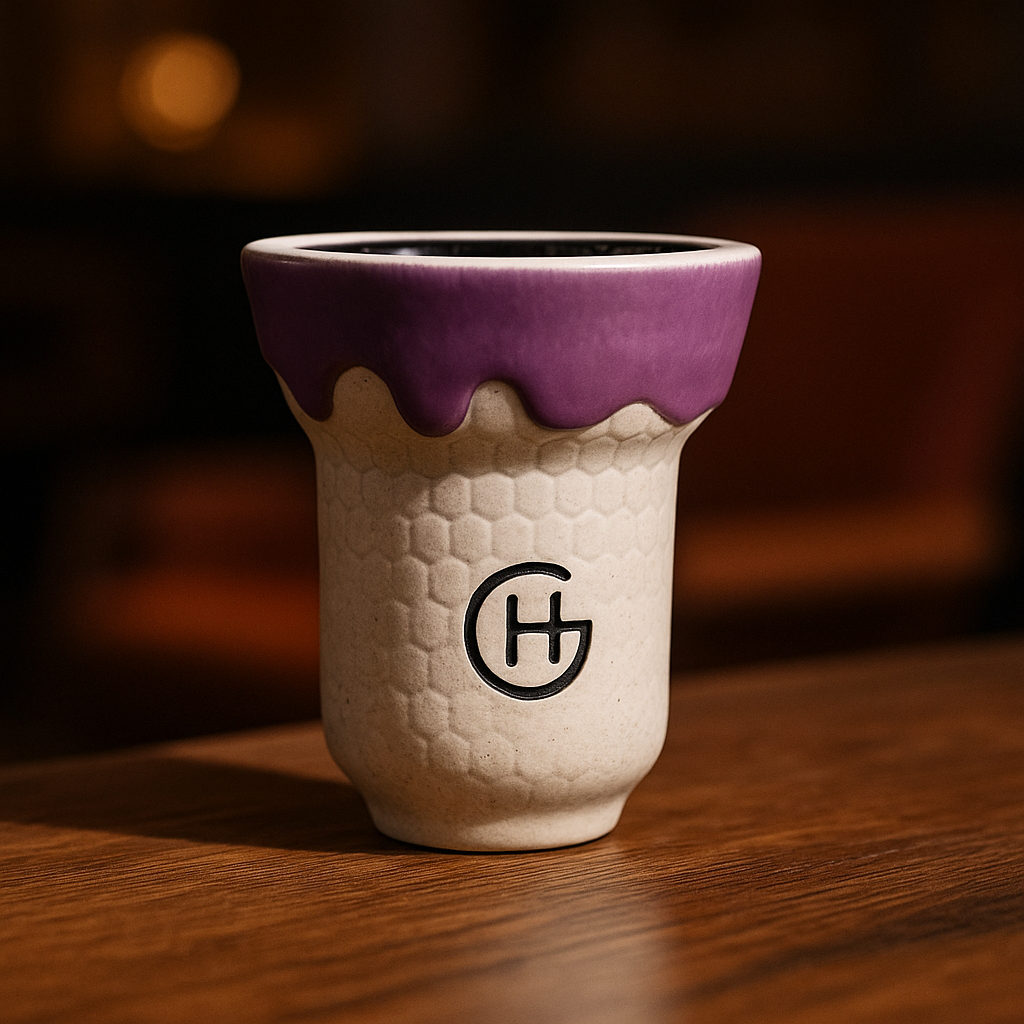 Geometry Hookah Honeycomb Clay Shisha Bowl, image 2 of 9