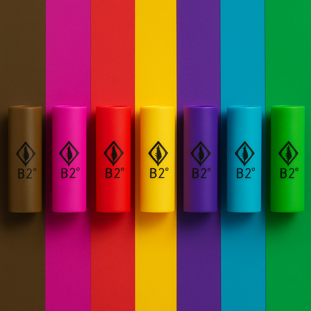 B2 Silicone Mouth Tips – 7-Colour Reusable Set